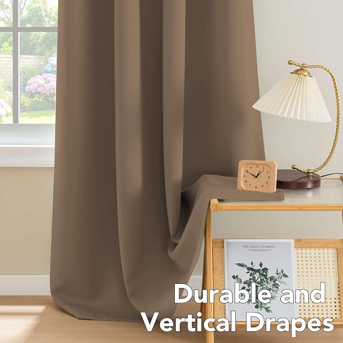 H.VERSAILTEX Blackout Window Curtain Panels Thermal Insulated Room Darkening - Image 8