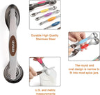Magnetic Measuring Cups and Spoons Set of 16 Including 7 Stainless Steel Stackable Magnetic Measuring Cup 8 Magnetic Measuring Spoon with Leveler for Measuring Dry Liquid Ingredient