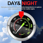 Glow-in-The-Dark Candy Thermometer Waterproof - 9" Deep Fry & Candy Thermometer with Pot Clip – High-Heat, Waterproof for Oil, BBQ, Candle Making，Black