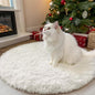 OLANLY Ivory Round Rugs for Bedroom by OLANLY