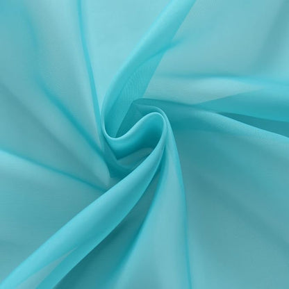 SpaceDresser Sheer Voile Window Treatment. Rod Pocket Curtain Panels - Image 7