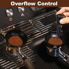 MEION 54mm Dosing Funnel for Breville Portafilters, Magnetic Espresso Dosing Funnel Coffee Funnel, Espresso Tools Espresso Accessories (54mm, Black)