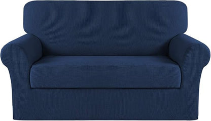 Turquoize Stretch Sofa Slipcover 2 Pieces Sofa Cover Couch Cover by Turquoize