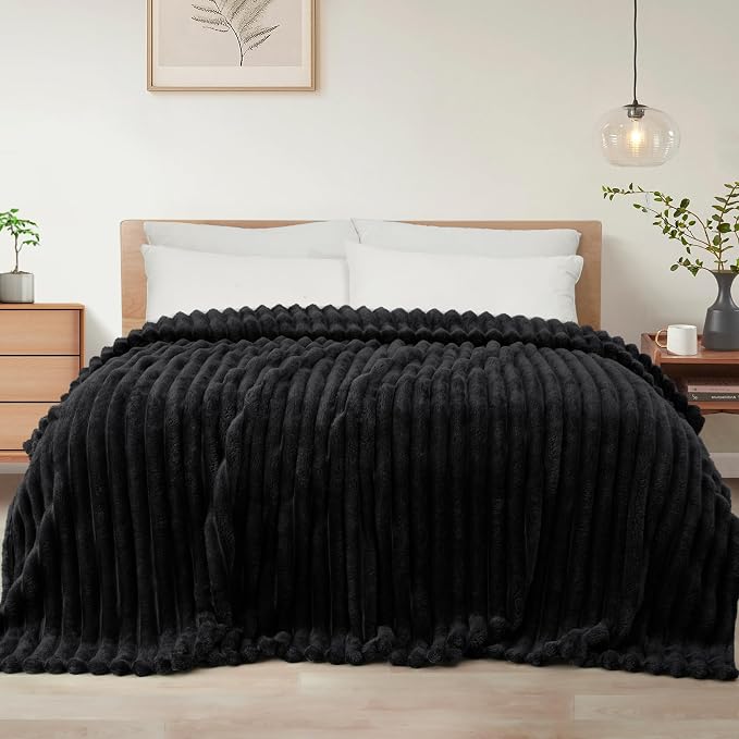 Exclusivo Mezcla Striped Twin Size Fleece Blanket by ExclusivoMezcla