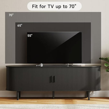 ONBRILL 63" TV Stand with Power Outlet - Image 5