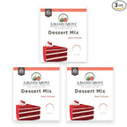 A Blend Above Red Velvet Cake Mix - No-Bake Desserts, All Natural, Vegan, Gluten Free, No MSG - Instant Dessert Mix, Fruit Dip, Bagel Topping, Frosting, Cheesecake Filling - Makes 16 Oz (Pack of 3)