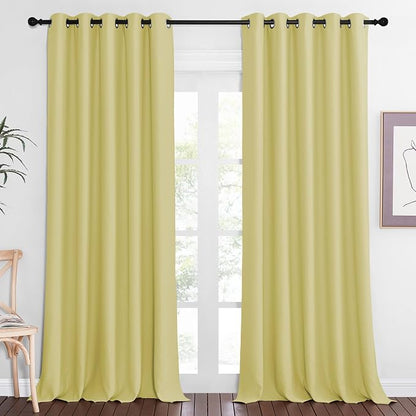 NICETOWN Sliding Door Window Treatment Blackout Patio Door Curtain Panels by NICETOWN