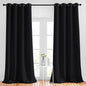 NICETOWN Blackout Black Curtains 102 inches Long 2 Panels Burg, Grommet Thermal by NICETOWN