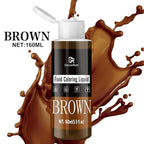 Food Coloring - Vibrant Liquid Icing Food Coloring Set for Baking, Cake Decorating, Easter Egg, Airbrush - Tasteless Food Color Dye for Fondant, Slime, DIY Crafts - 5.5 Fl.oz / 160ml Each (Brown)