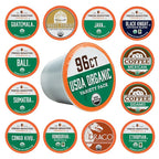 Fresh Roasted Coffee, USDA Organic Variety Pack | 96 Pods for K Cup Brewers