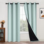 Yakamok Full Blackout Curtains 84 Inches Long, 2 Thick Layers Grommet Top by Yakamok