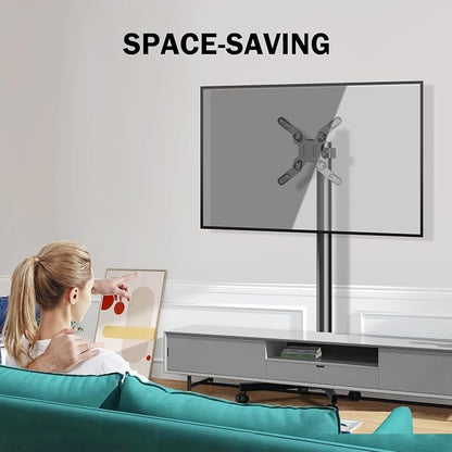 XINLEI Mobile TV Carts, Rotating Rolling TV Stand on Wheels - Image 7