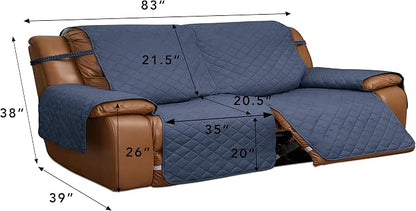 Easy-Going Oversized Loveseat Recliner Cover, Reversible Couch Cover - Image 3