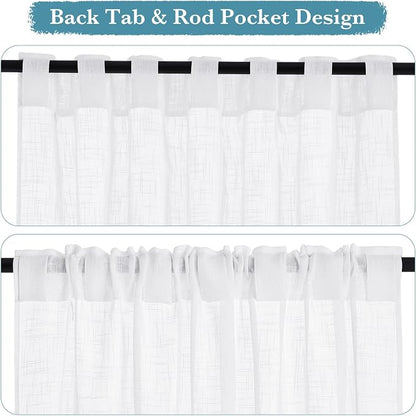 RYB HOME White Curtains & Drapes - Image 2