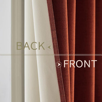 MIULEE 100% Blackout Linen Curtains - Image 6