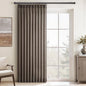 Topfinel 84 Inches Long Pinch Pleated Semi Sheer Curtains, Dark Flax Blended by Topfinel