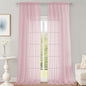 Sheer Blush Curtains 108 Inches Long by OWENIE