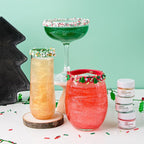 Sweets Indeed Edible Glitter, Perfect for Drinks, Cocktails, Beverages & Cake Decorating, Dessert Cake Topper, 4 grams, 3 Pack (Christmas) (Christmas) (Gold)