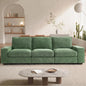 TEKAMON 100" Modular Sofa with Seats Storage, Comfy 3-Seater Chenille Fabric by TEKAMON