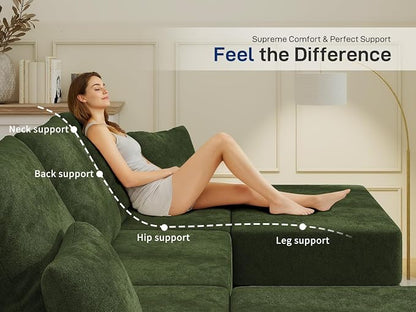 Cloud Modular Sectional Sofa, Comfy Boneless Couch - Image 8