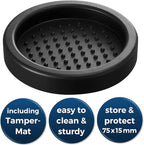 Premium Barista Espresso Tamper Set 53mm Aluminum and Stainless Steel (53mm, Aluminum Handle)