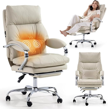 LEAGOO Massage Heated Office Chairs by LEAGOO