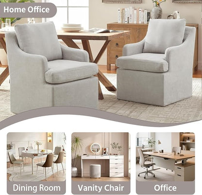 VKNOW Upholstered Dining Chairs Set of 6, Modern Kitchen Chairs Dinner Chairs - Image 7