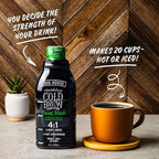 JAVA HOUSE Cold Brew Coffee, Decaf Colombian 4:1 Liquid Concentrate, 32 Ounce Bottle