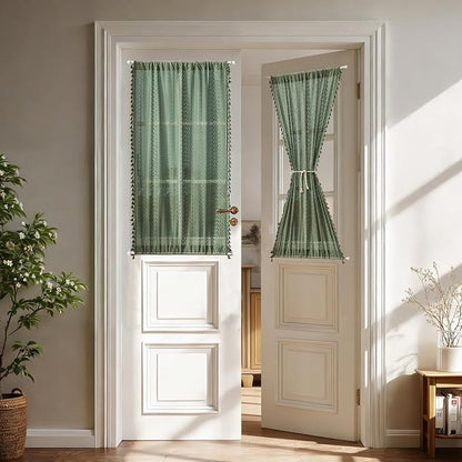 Sutuo Home Green Door Curtains 2 Panels by SutuoHome