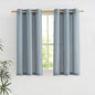 NICETOWN Stone Blue Short Linen Curtains by NICETOWN