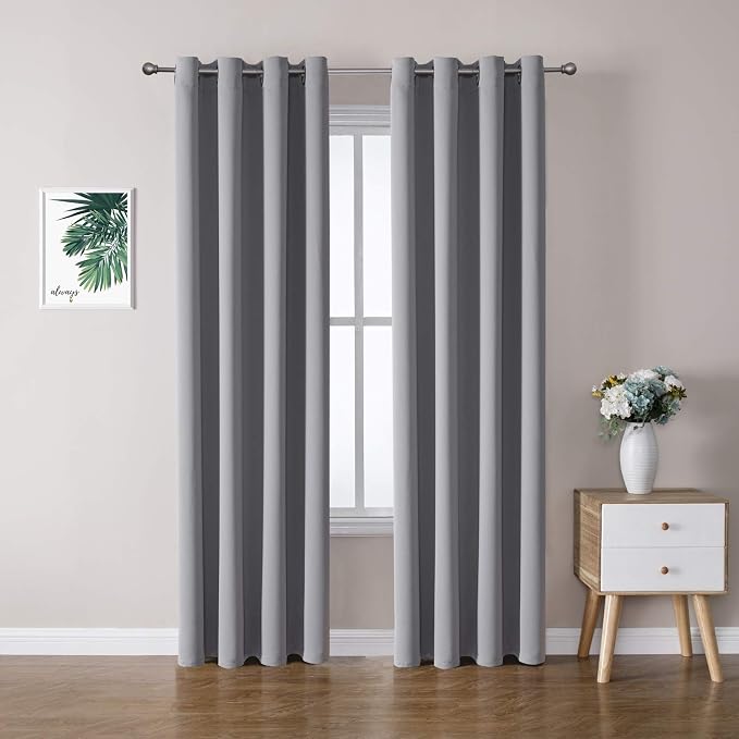 ChrisDowa Blackout Curtains for Bedroom and Living Room 84 Inches Long | 2 by ChrisDowa