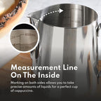 New Star Foodservice Commercial Grade Stainless Steel 18/8 Frothing Pitcher (20-Ounce (Frothing Pitchers))