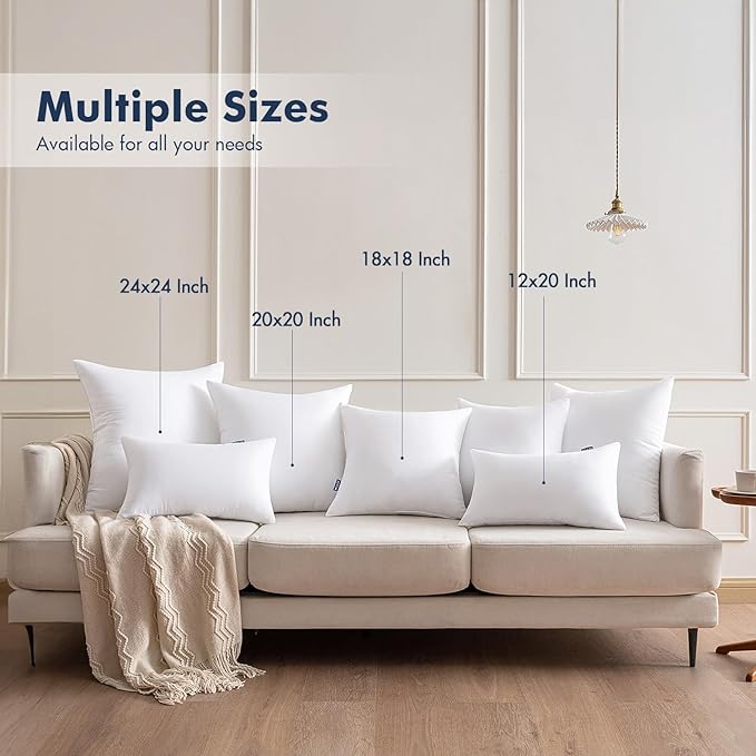 MIULEE 18x18 Throw Pillows Inserts 6 Pack, Decorative Pillows - Image 7