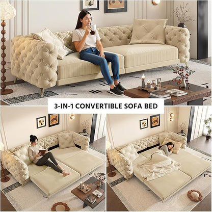 97.7" Convertible Queen Sleeper Sofa - Image 4