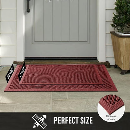 Sturdy Front Door Mat, Absorbent Muddy Dirt Resist Welcome Door Mats Outdoor - Image 6