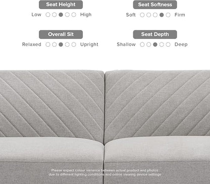 mopio 76.4" Futon Sofa Bed, Sleeper Sofa, Mid Century Modern Futon Couch - Image 6