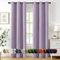 MIULEE Blackout Curtains for Bedroom 2 Panels 40 x 84 Inch Long Lilac | Thermal by MIULEE