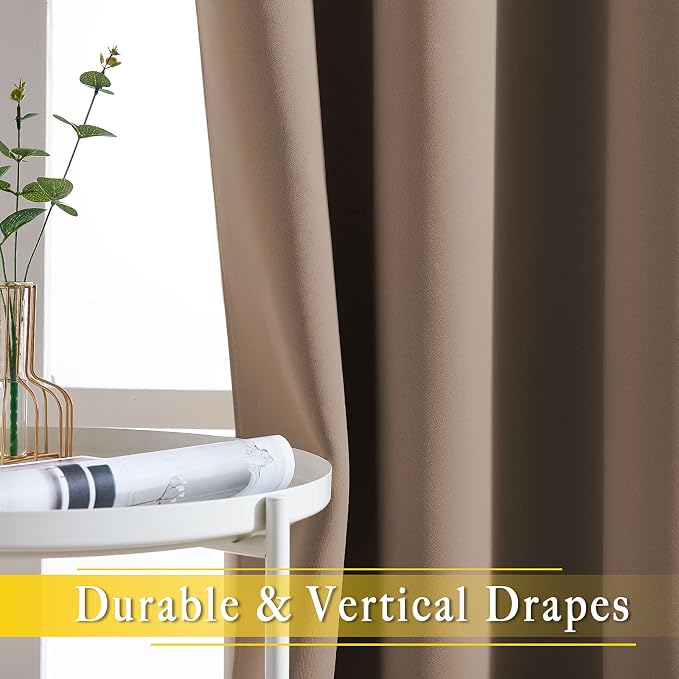 NICETOWN Blackout Curtain for Sliding Door, Grommet Top Thermal Insulated - Image 4