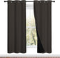 NICETOWN Full Shade Curtain Panels, Toffee Brown, Pair of Thermal Insulated & by NICETOWN