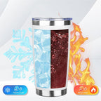 20oz Tumbler Bulk with Lid and Straw, Stainless Steel Double Wall Vacuum Insulated Travel Mug, Powder Coated Coffee Cups for Hot and Cold Drinks,Funny Gifts for Women Men(White,1)