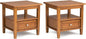 SIMPLIHOME Warm Shaker Solid Wood 20 inch Wide Transitional-Style End Tables in by SimpliHome