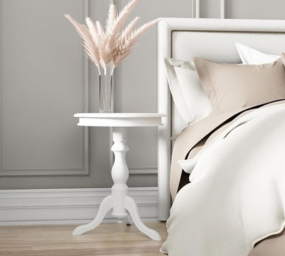 Carolina Classics Gilda Side Table in Antique Ivory - Image 2
