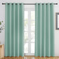 NICETOWN Aqua Blue Blackout Curtains 84 inch Length, Grommet Top Room Darkening by NICETOWN
