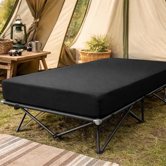 Stretchy Twin Fitted Sheet for 4 Inch Low Profile Mattress - Image 4