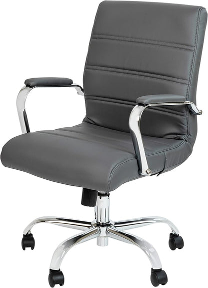 Flash Furniture Whitney Mid-Back Swivel LeatherSoft Desk Chair by FlashFurniture