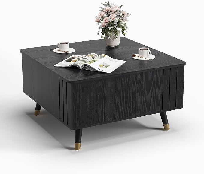 JOINICE 32" Square Lift Top Coffee Table - Image 9
