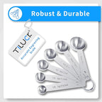 TILUCK Stainless Steel Measuring Cups & Spoons Set, Cups and Spoons,Kitchen Gadgets for Cooking & Baking (12)