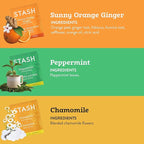 Stash Tea Soothing Herbal Tea 6 Flavor Variety Pack, 6 Boxes With 18-20 Tea Bags Each