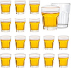 16 Piece Shot Glasses Set 50ML/1.5oz.Small Espresso and LiquorGlasses for Whiskey TequilaVodka, Thick Glass Cups forPotter Style Cocktails Bar Party