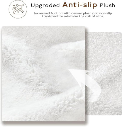 Ashler Faux Fur Rug, Ultra Soft Faux Rabbit Fur, 5 x 7 Feet Rectangle, Machine - Image 4